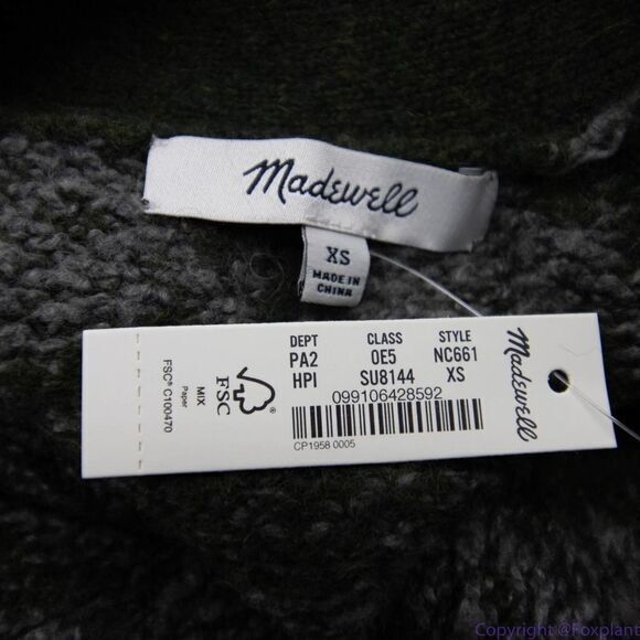 NEW Madewell Allston Double Button Cardigan‎ Sweater in Houndstooth, size XS - Picture 15 of 16